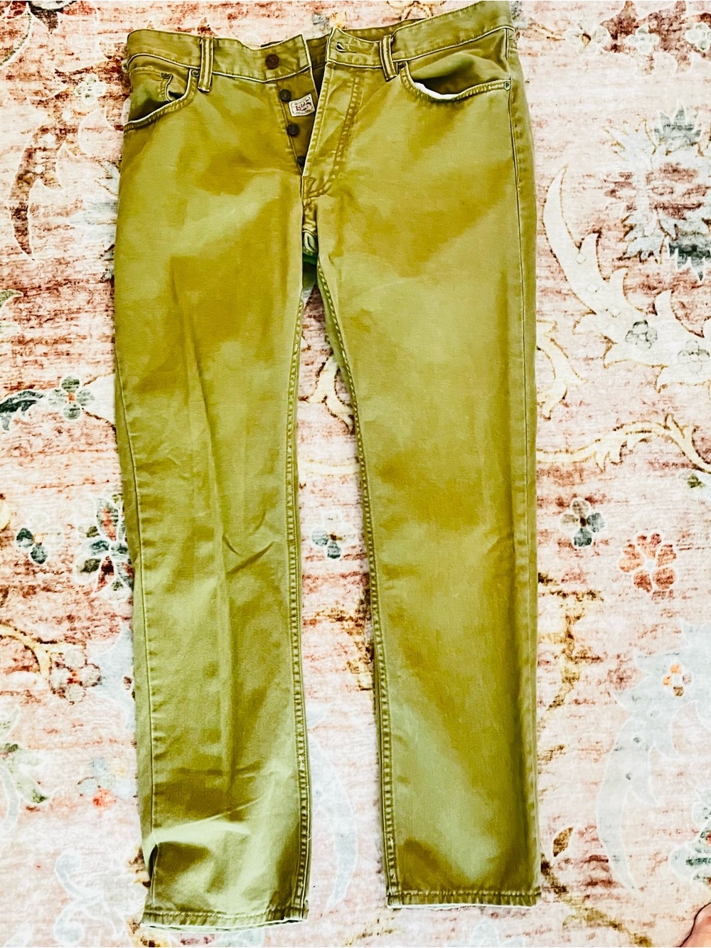 Ralph Lauren Polo Olive Green Slim Jeans